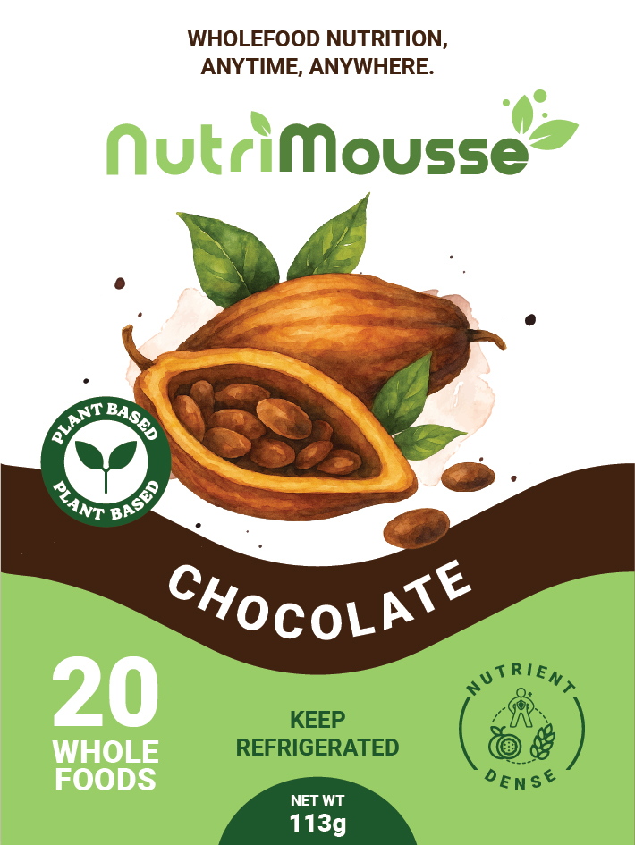 NutriMousse Chocolate label